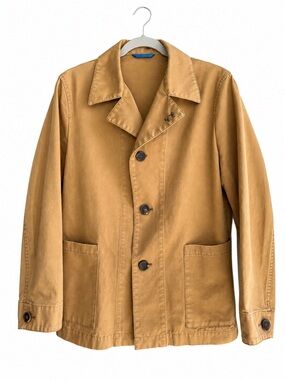 Paul Smith Women’s Chore Coat Tan Size M Quiet Luxury Timeless Classic